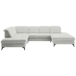 Wohnlandschaft in Chenille Ecru