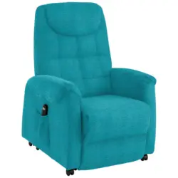 Fernsehsessel in Mikrofaser T&uuml;rkis