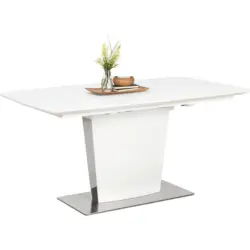 Esstisch in Metall, Glas, Holzwerkstoff 160-210/90/76 cm