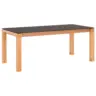 Esstisch 160-260/100/76 cm Echtholz Holz, Kunststoff ausziehbar, in verschiedenen Gr&ouml;&szlig;en erh&auml;ltlich, in verschiedenen Holzarten erh&auml;ltlich, Variantenauswahl rechteckig Graphitfarben, Eichefarben
