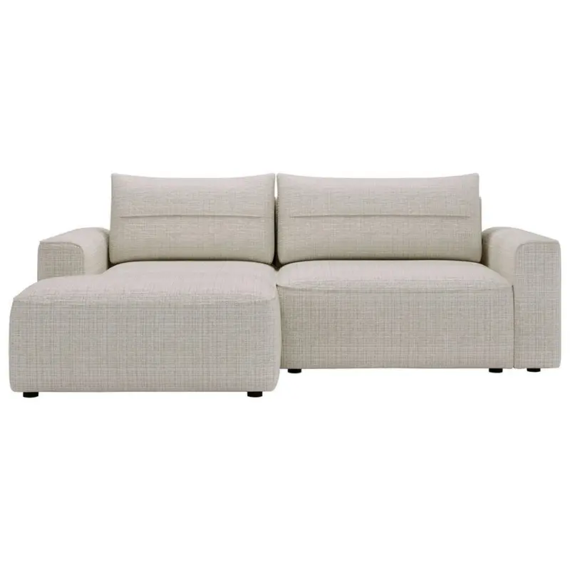 Ecksofa in Chenille Creme 144/233 cm