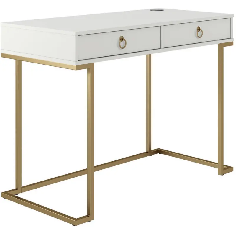 Schreibtisch 106/79/50 cm in Wei&szlig;