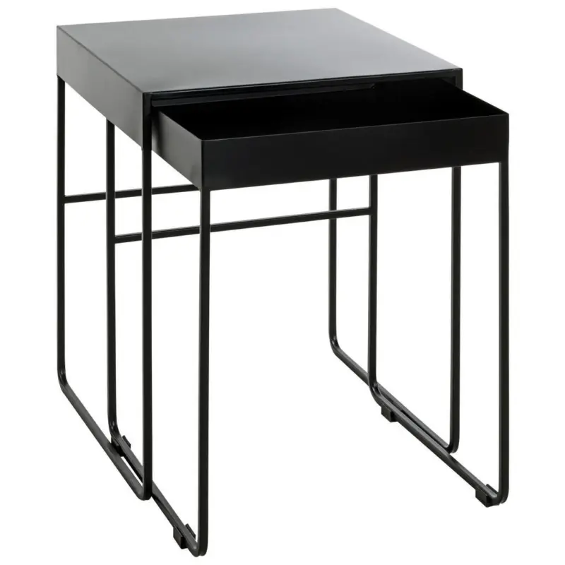 Beistelltischset in Metall 39-42/39-42/51-54 cm
