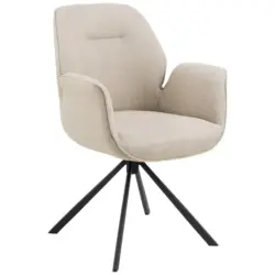 Armlehnstuhl Sitzfl&auml;che 360&deg; drehbar Webstoff