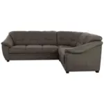 XXXLutz Ecksofa in Flachgewebe Grau 264/215 cm