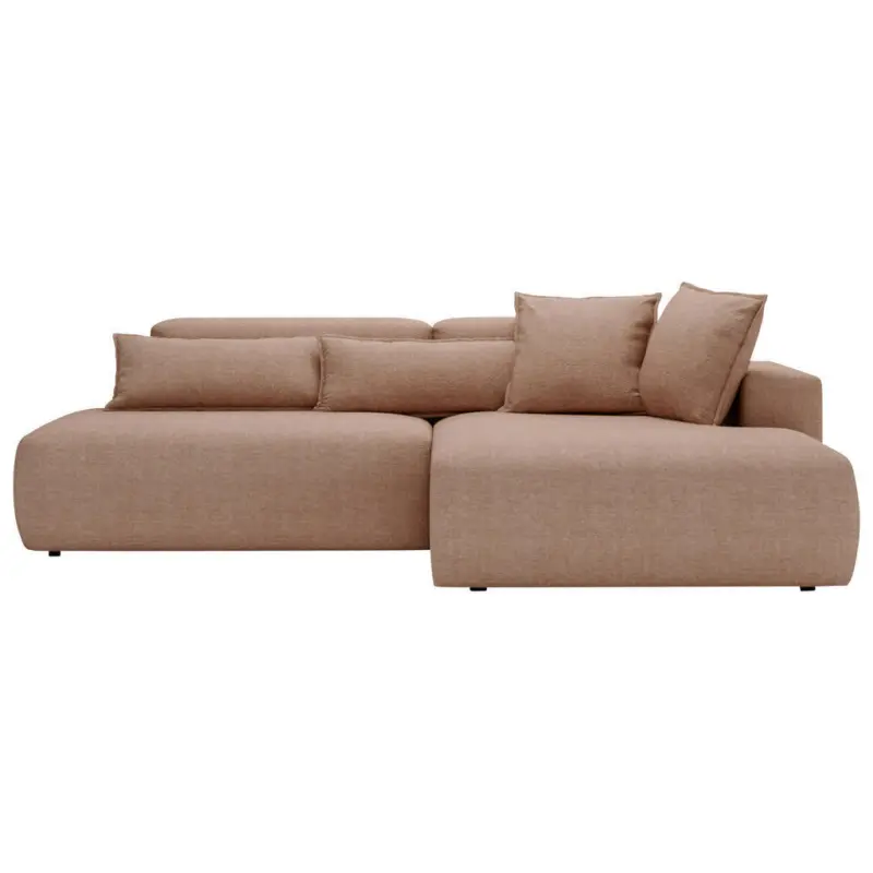 Ecksofa Arte in Chenille Braun