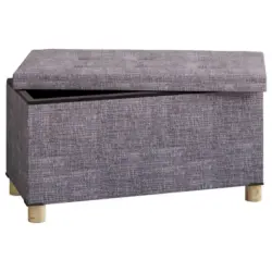 Truhenbank in Textil 76/40/38 cm