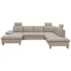 Wohnlandschaft in Cord Grau