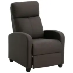 Fernsehsessel in Mikrofaser Braun