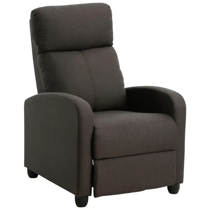 Fernsehsessel in Mikrofaser Braun