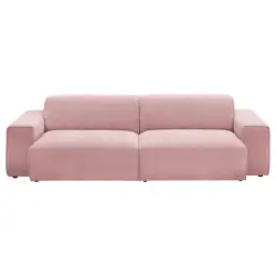 Bigsofa in Chenille Rosa
