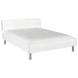 Bett 160/200 cm in Wei&szlig; Hochglanz