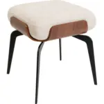 XXXLutz Lauterach - Ihr M&ouml;belhaus bei Bregenz Hocker in Holz, Metall, Textil Braun, Creme, Schwarz