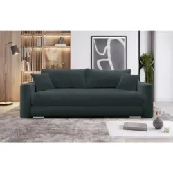 Schlafsofa in Cord Dunkelgrau