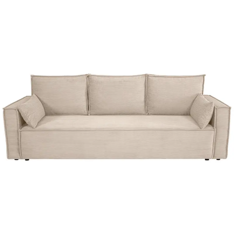 Schlafsofa in Cord Beige