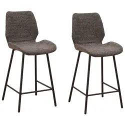 Barhocker-Set in Dunkelgrau
