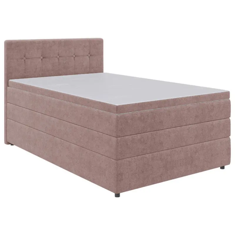 Boxspringbett 120/200 cm in Hellrot