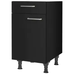 Schubkastenunterschrank 45/87/56 cm in Schwarz
