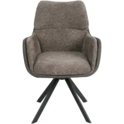 Armlehnstuhl Sitzfl&auml;che 360&deg; drehbar Webstoff
