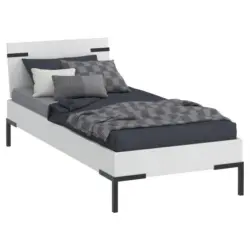 Bett 90/200 cm in Wei&szlig;