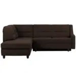 XXXLutz Lauterach - Ihr M&ouml;belhaus bei Bregenz Ecksofa in Chenille Dunkelbraun 208/226 cm