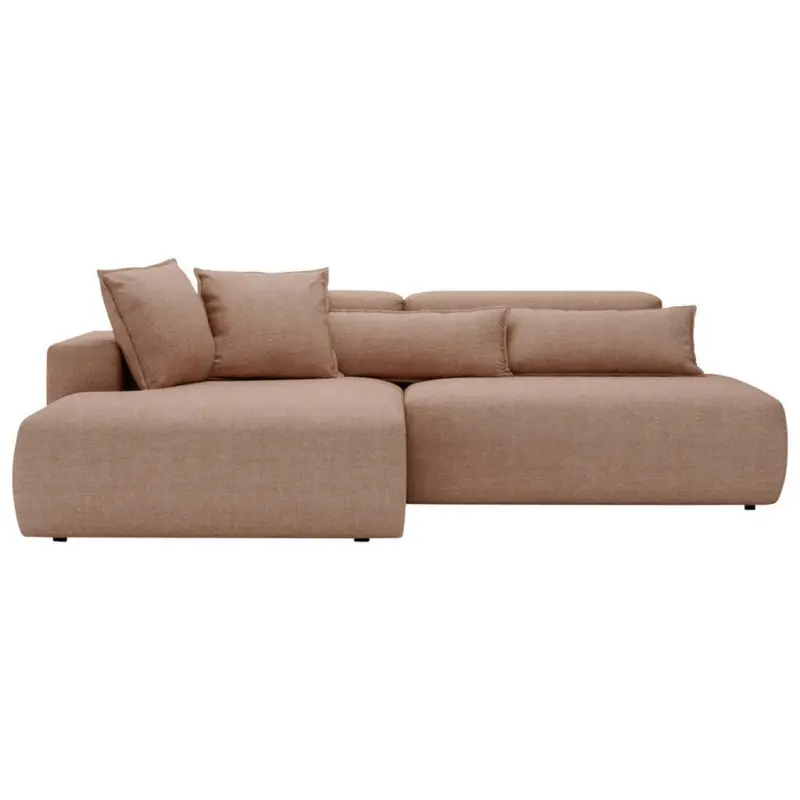 Ecksofa Arte in Chenille Braun