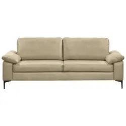 2,5-Sitzer in Echtleder Beige