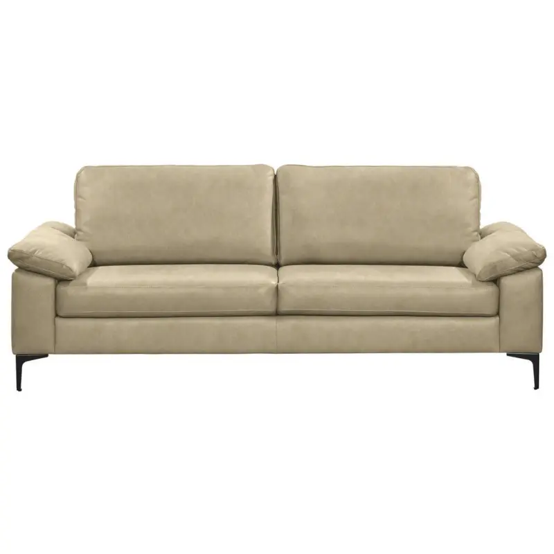 2,5-Sitzer in Echtleder Beige