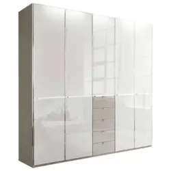 Kleiderschrank in Grau, Wei&szlig;