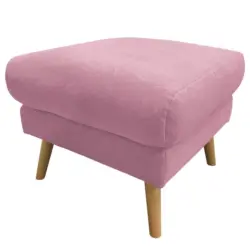 Hocker in Textil Rosa