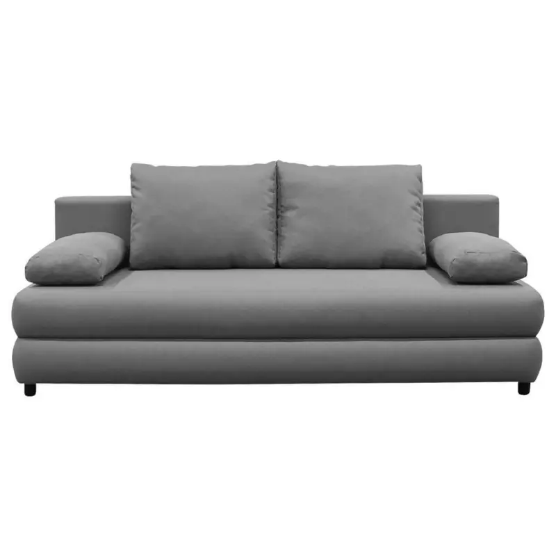 Schlafsofa in Webstoff Grau