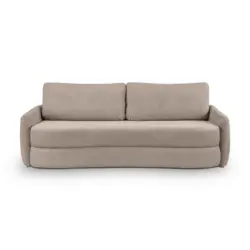 Schlafsofa Diana in Struktur Beige Modern