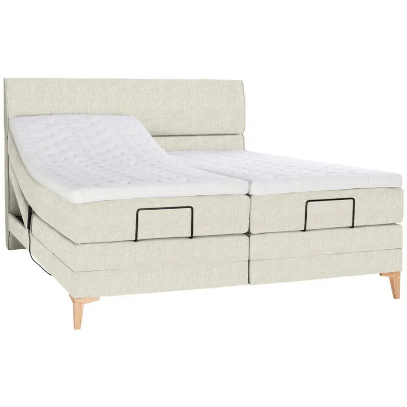 Boxspringbett 160/200 cm in Creme