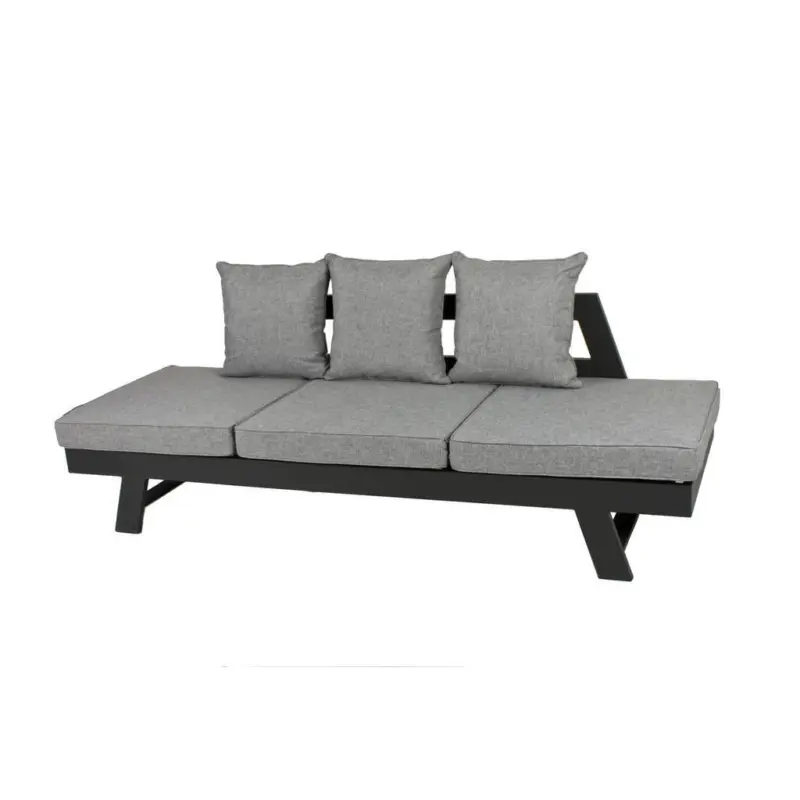 Loungegarnitur 216/70/74 cm Aluminium