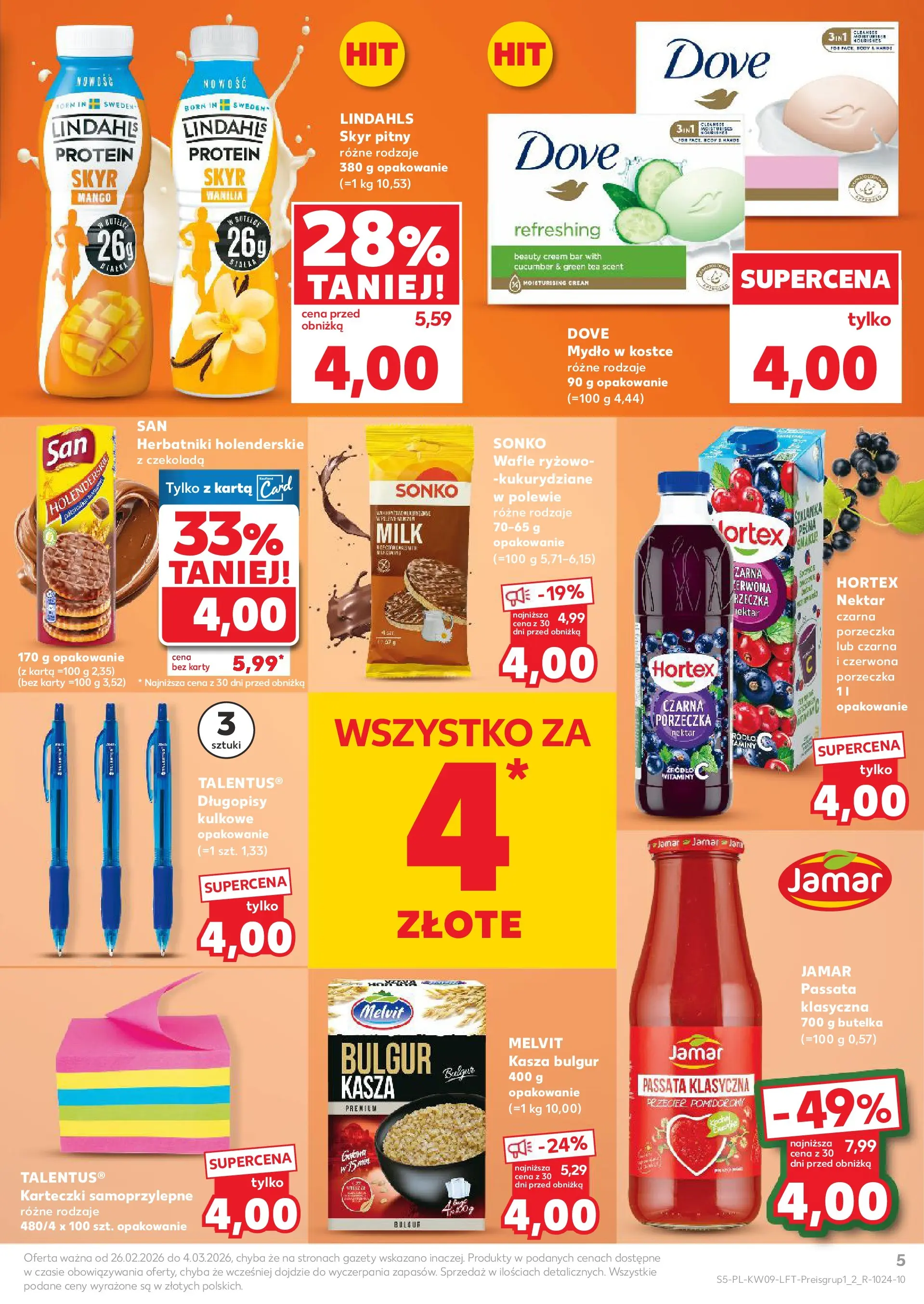 Kaufland gazetka od 26.02.2026 - od jutra PDF | Strona: 5 | Produkty: Mango, Wafle, Czekolada, Skyr