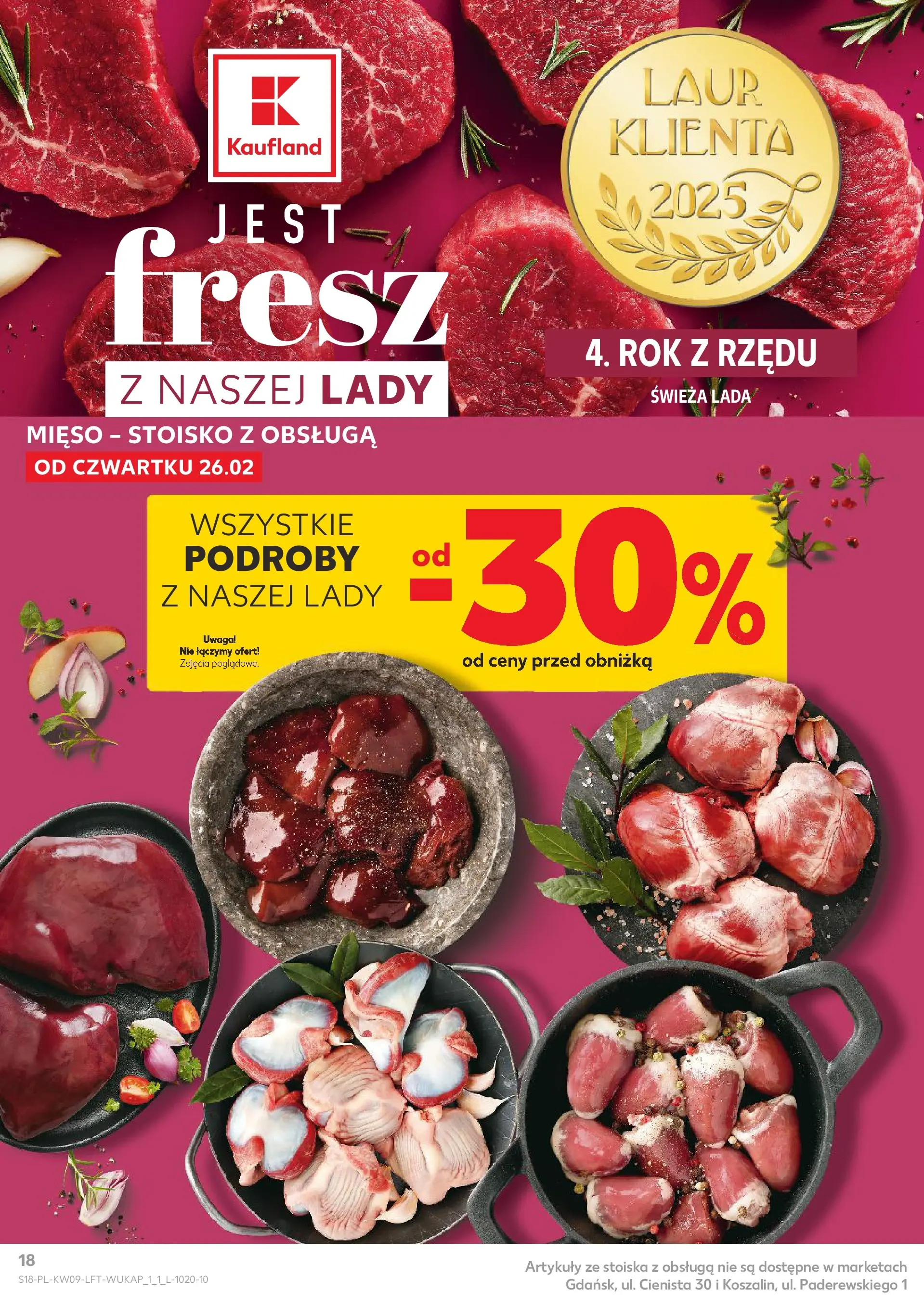 Kaufland gazetka od 26.02.2026 - od jutra PDF | Strona: 18 | Produkty: Mięso