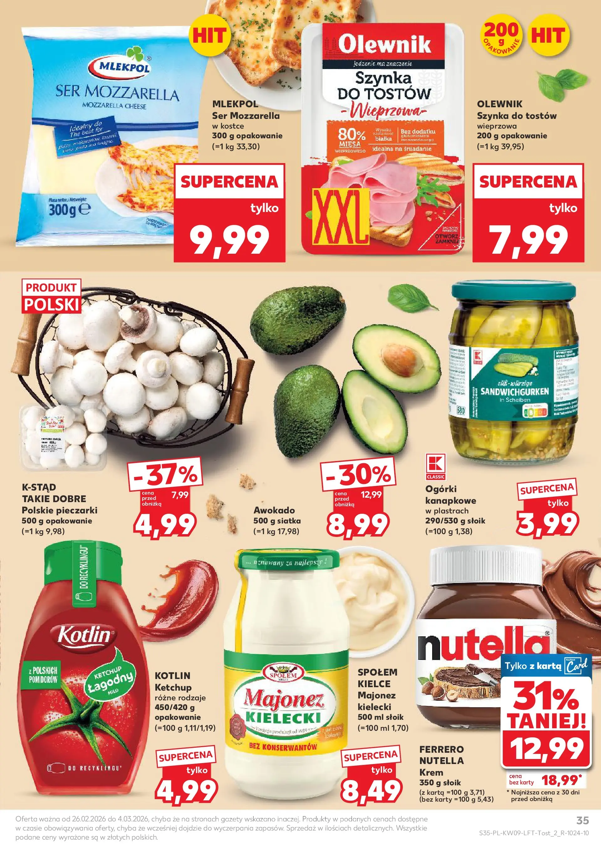 Kaufland gazetka od 26.02.2026 - od jutra PDF | Strona: 35 | Produkty: Ketchup, Siatka, Krem, Awokado