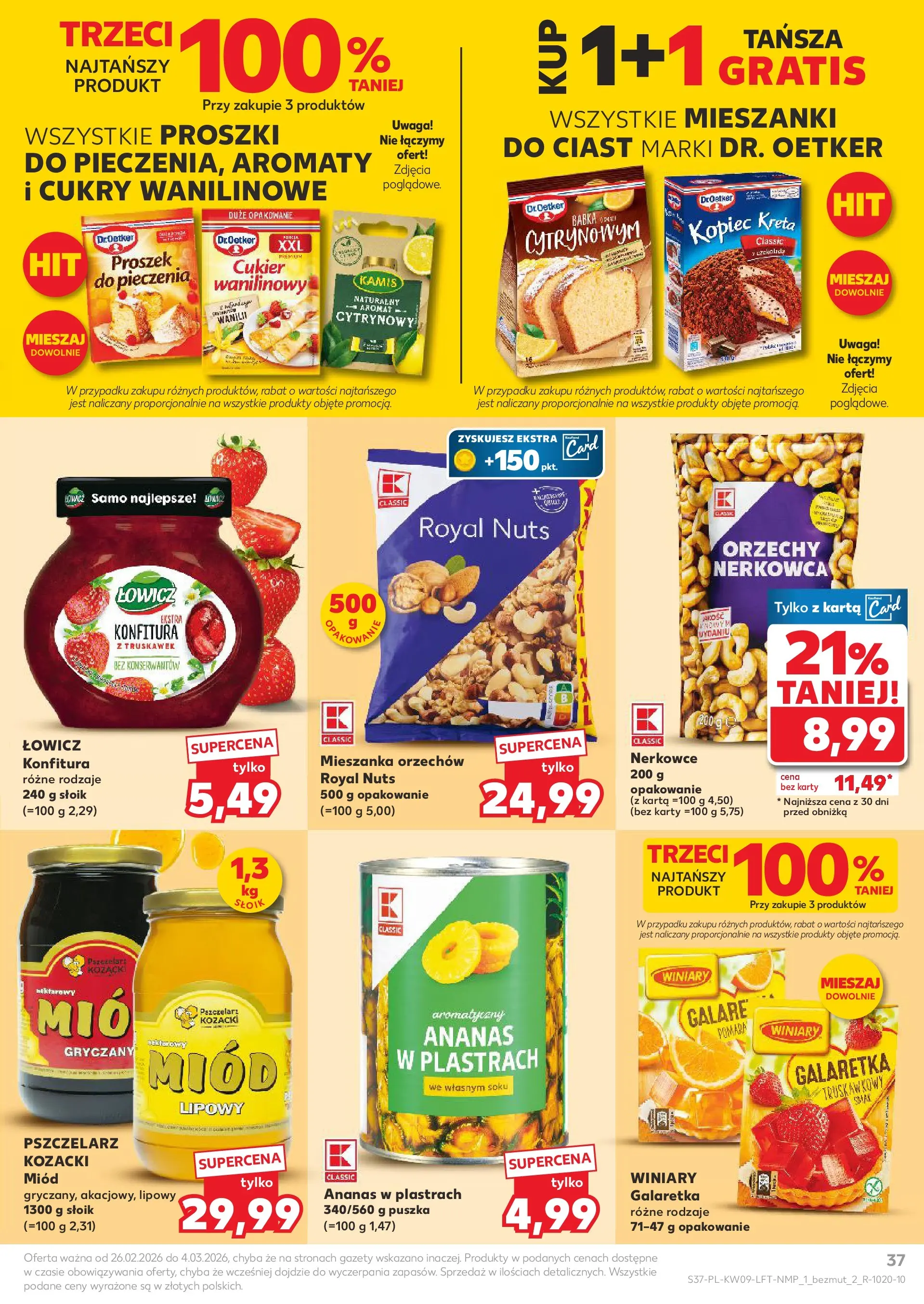 Kaufland gazetka od 26.02.2026 - od jutra PDF | Strona: 37 | Produkty: Karta, Babka, Orzechy, Cukier