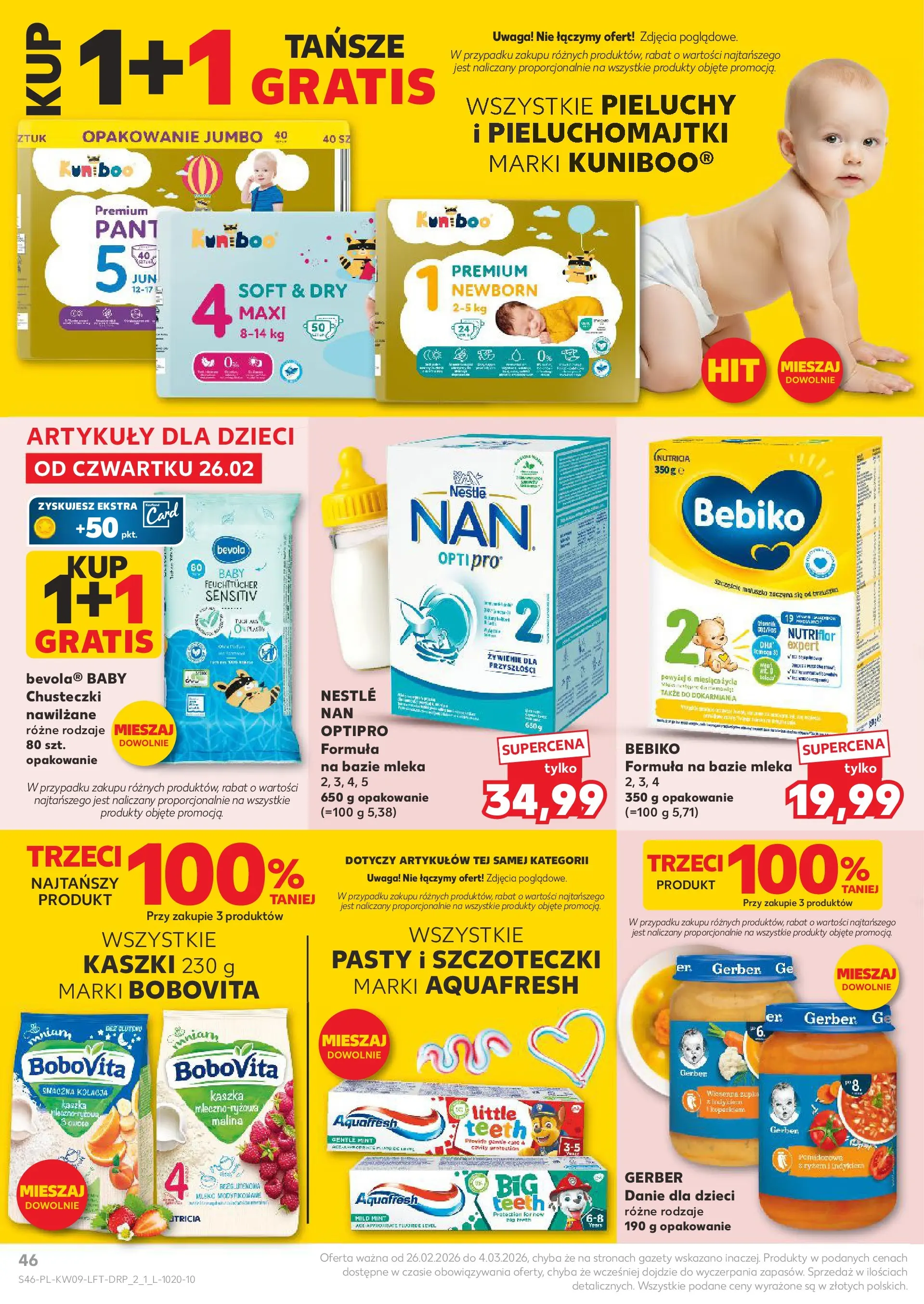 Kaufland gazetka od 26.02.2026 - od jutra PDF | Strona: 46 | Produkty: Malina, Mleka, Pieluchomajtki, Mleko