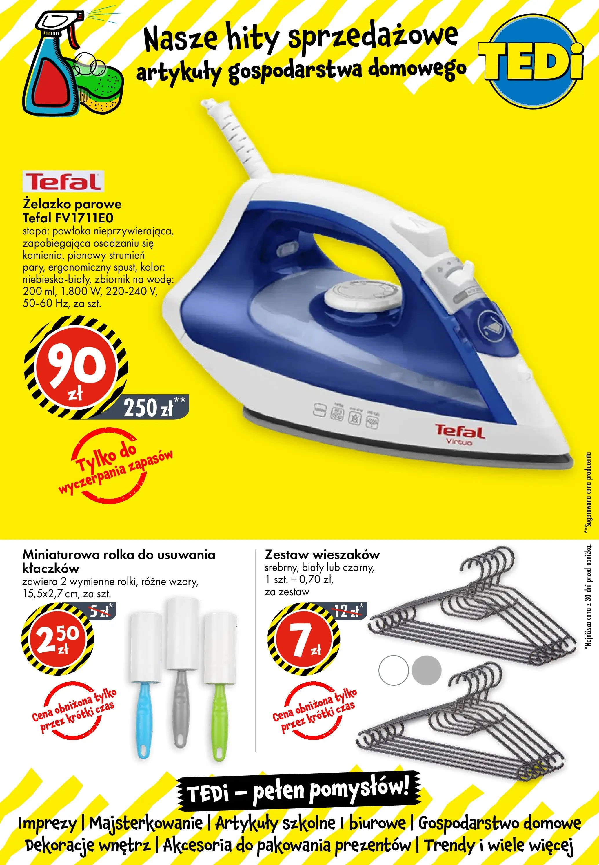 TEDi Gazetka - Rzeszów od (24.02.2026 - 03.03.2026) | Strona: 9 | Produkty: Artykuły szkolne, Tefal