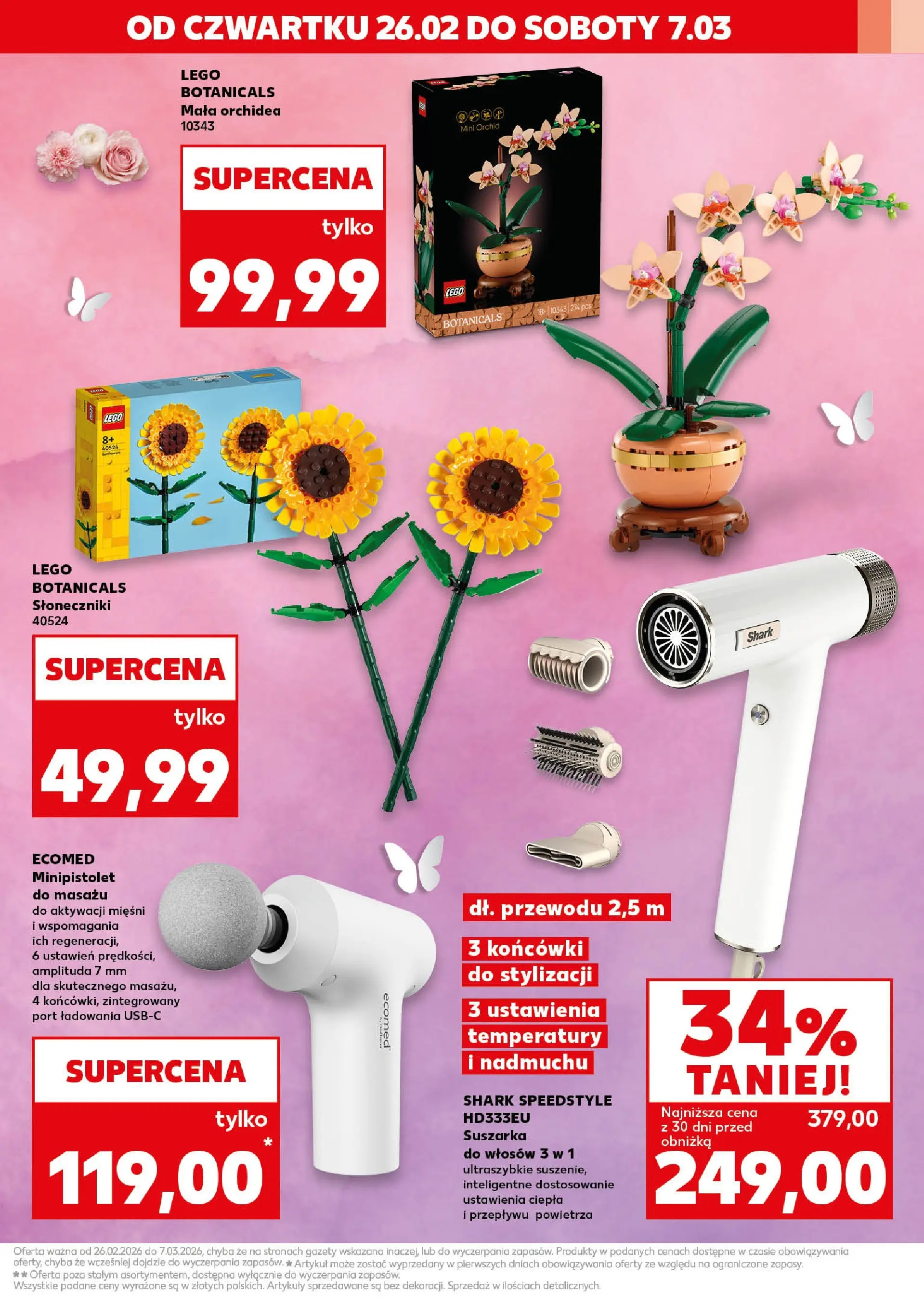 Kaufland gazetka - Mega okazje od 26.02.2026 - od jutra PDF | Strona: 3 | Produkty: Suszarka, Lego
