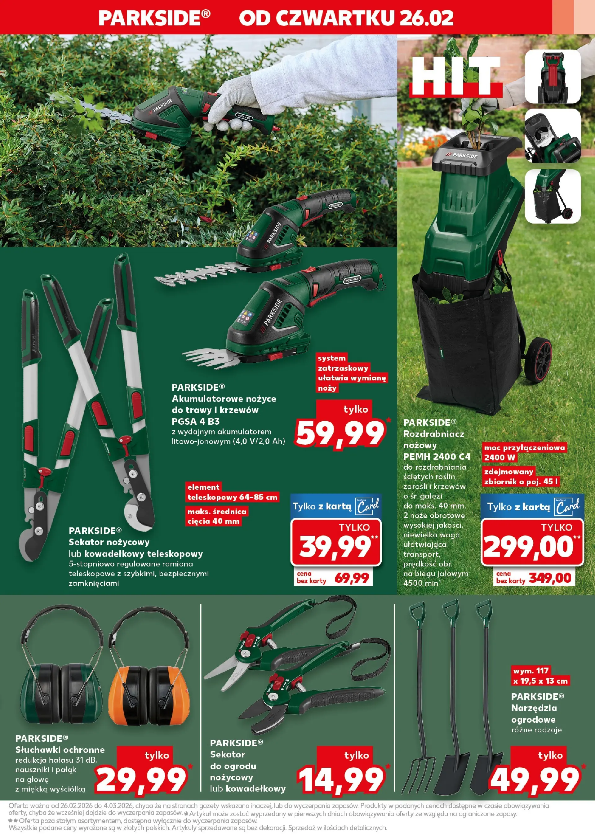 Kaufland gazetka - Mega okazje od 26.02.2026 - od jutra PDF | Strona: 5 | Produkty: Karta, Trawy, Sekator, Waga