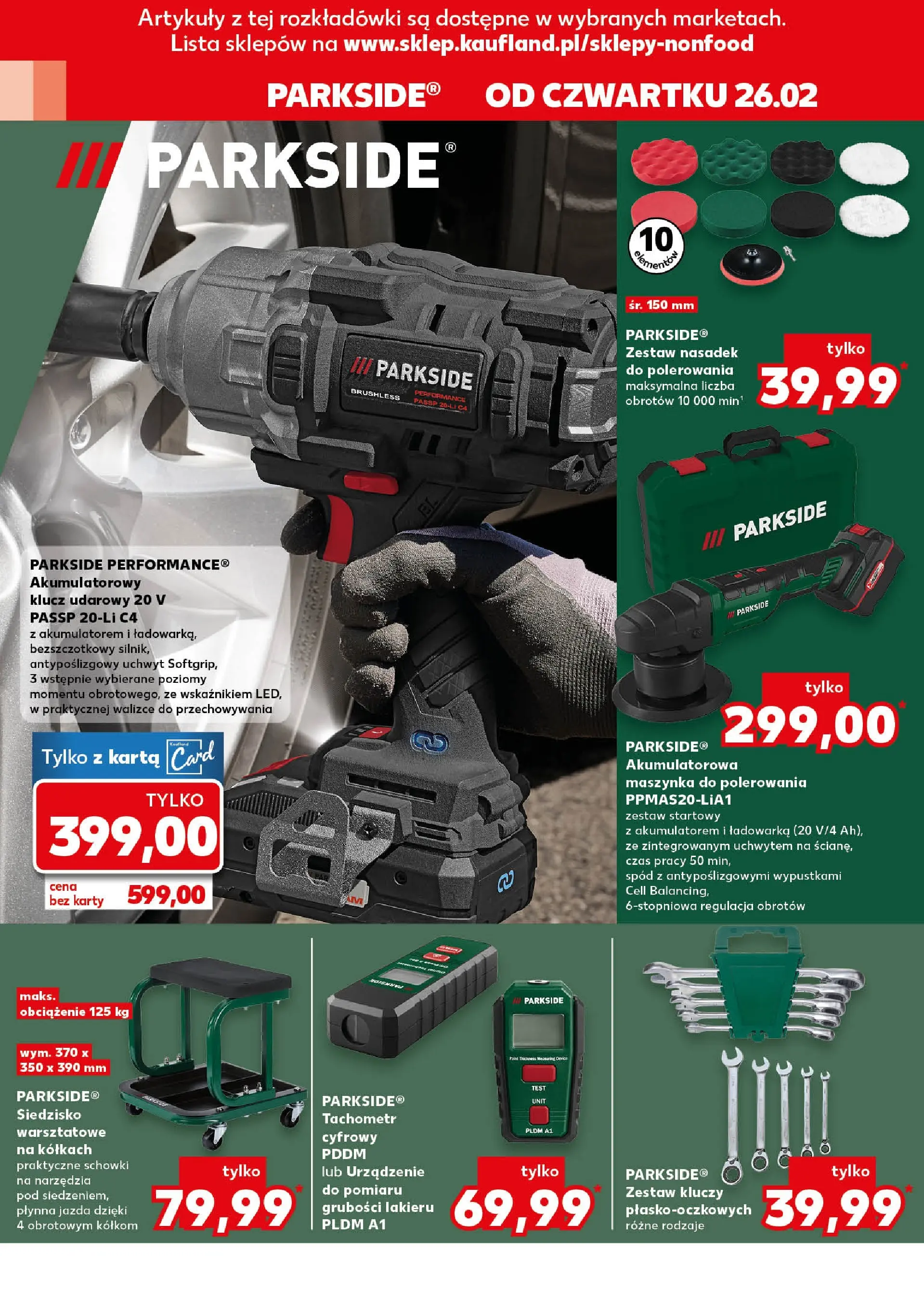 Kaufland gazetka - Mega okazje od 26.02.2026 - od jutra PDF | Strona: 8 | Produkty: Karta, Ładowarka, Klucz udarowy