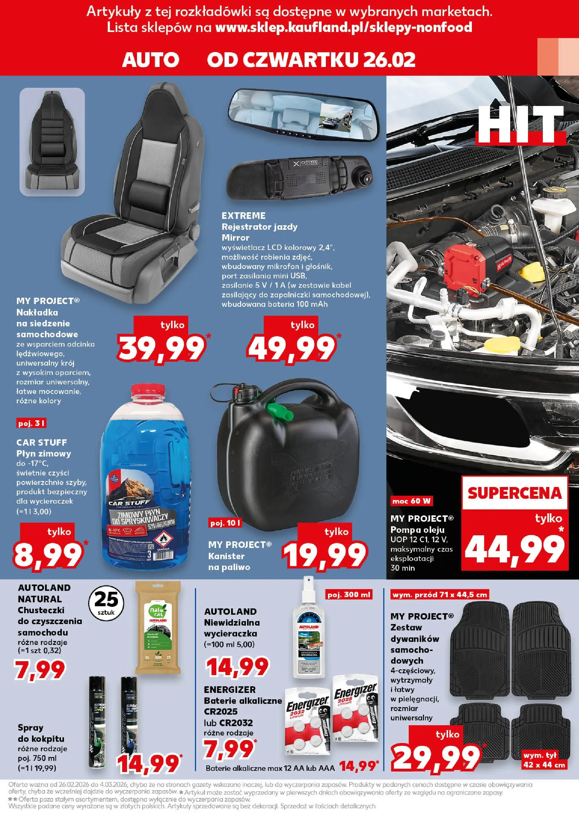 Kaufland gazetka - Mega okazje od 26.02.2026 - od jutra PDF | Strona: 9 | Produkty: Kabel, Mikrofon, Baterie, Wycieraczka