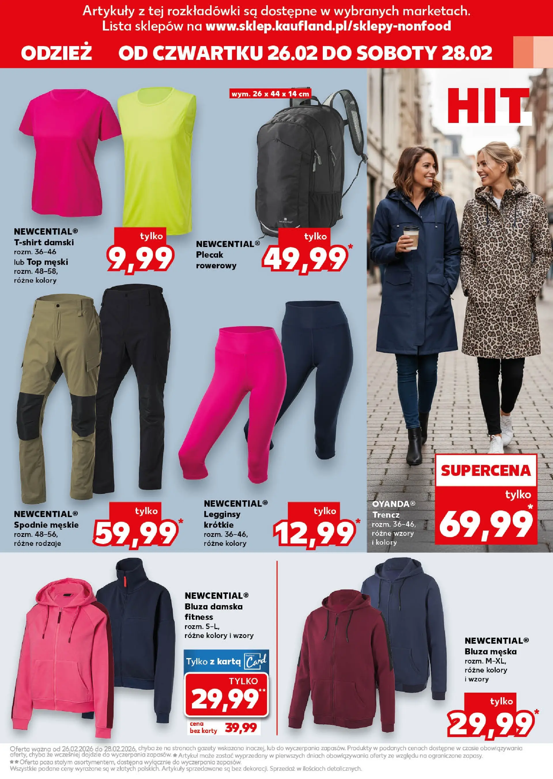 Kaufland gazetka - Mega okazje od 26.02.2026 - od jutra PDF | Strona: 13 | Produkty: Top, Spodnie, Legginsy, Plecak