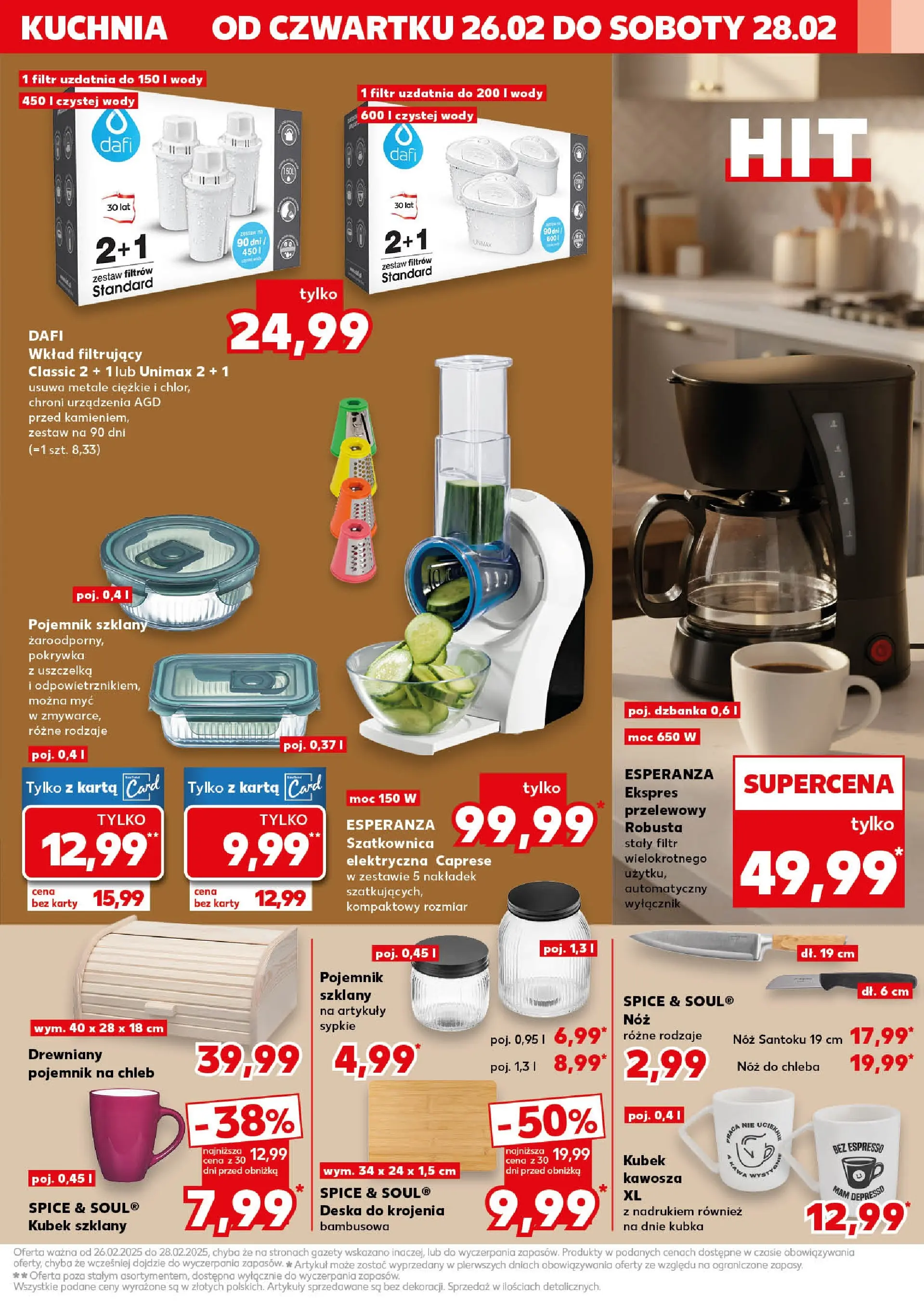 Kaufland gazetka - Mega okazje od 26.02.2026 - od jutra PDF | Strona: 15 | Produkty: Karta, Chleb, Deska do krojenia