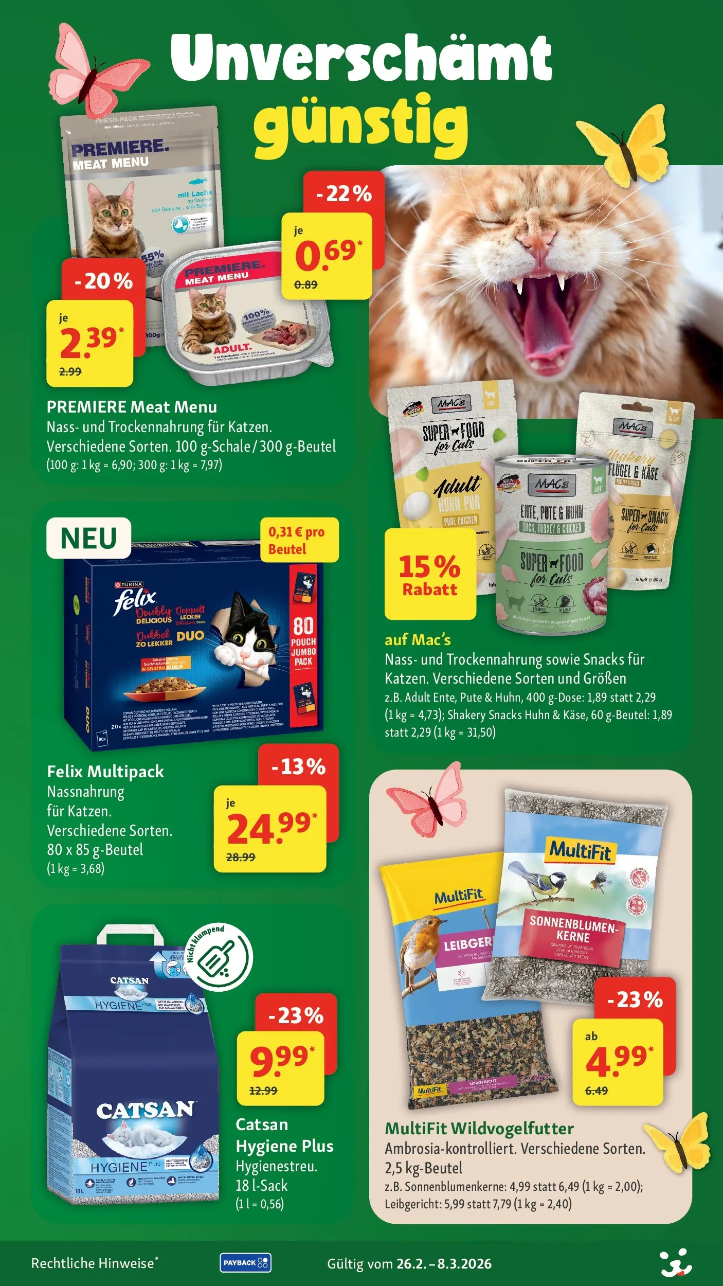 Fressnapf - Fressnapf: Jetzt wird’s Frühling (ab 25.02.2026) zum Blättern | Seite: 3 | Produkte: Catsan, Pute, Käse, Lachs