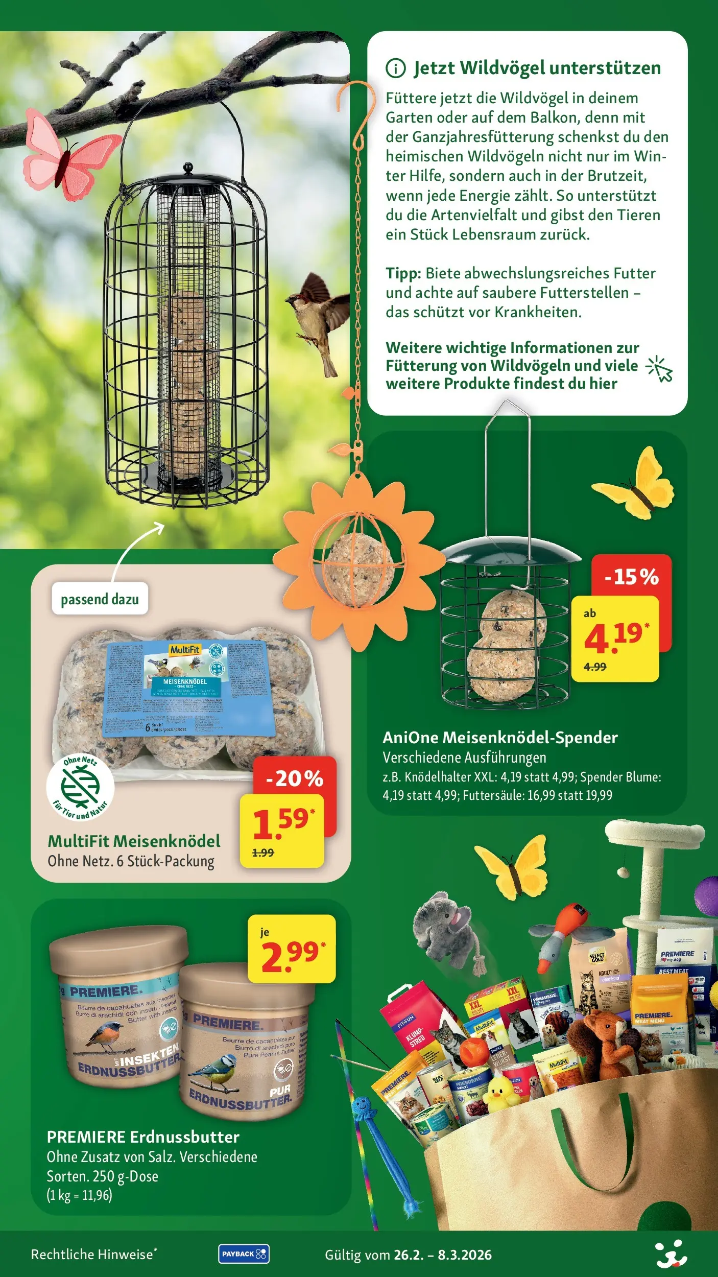 Fressnapf - Fressnapf: Jetzt wird’s Frühling (ab 25.02.2026) zum Blättern | Seite: 17 | Produkte: Butter, Wurst