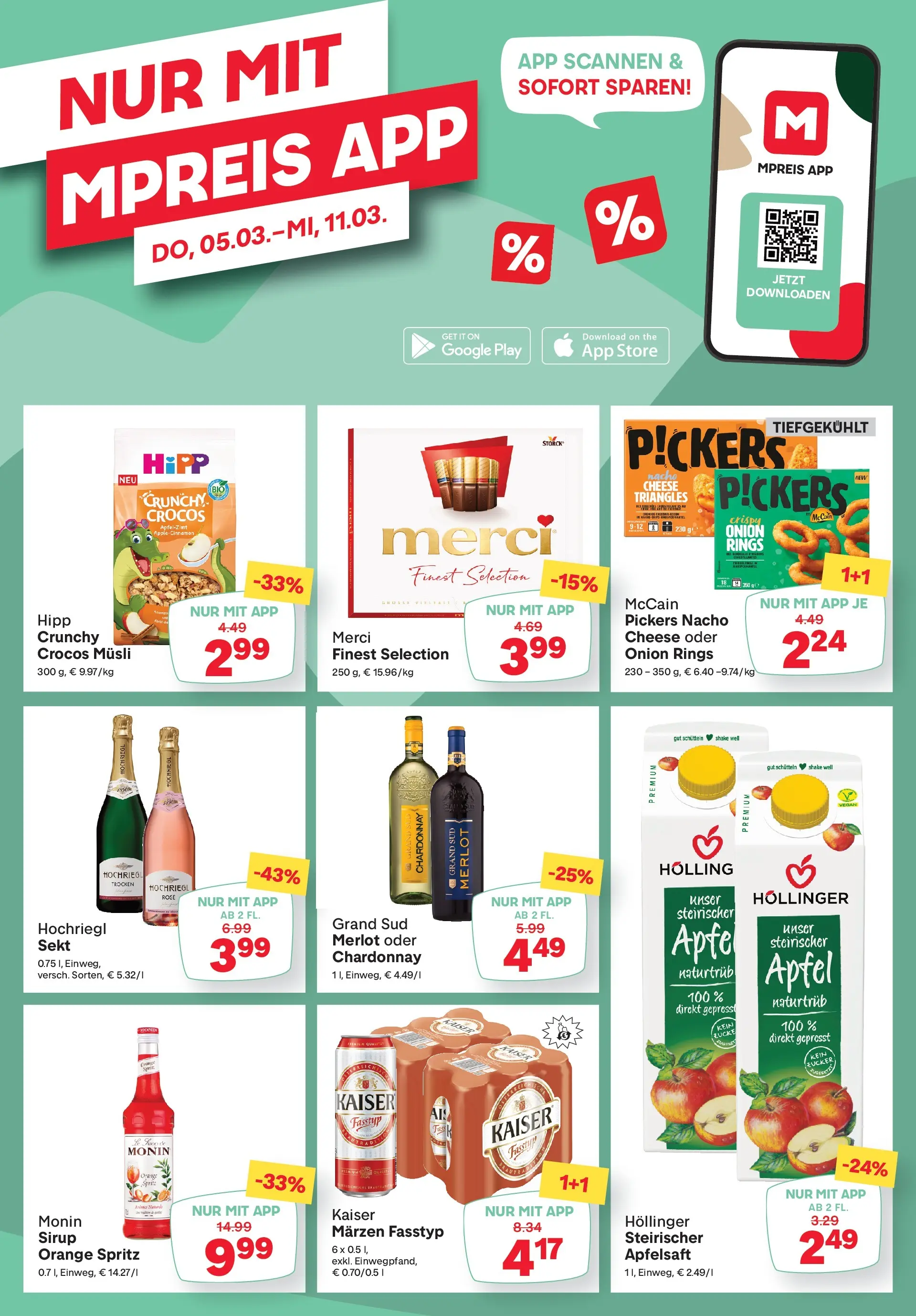 MPREIS St.Gallenkirch von 04.03.2026 - Aktuelle Angebote | Seite: 14 | Produkte: Zucker, Planche de surf, Apple