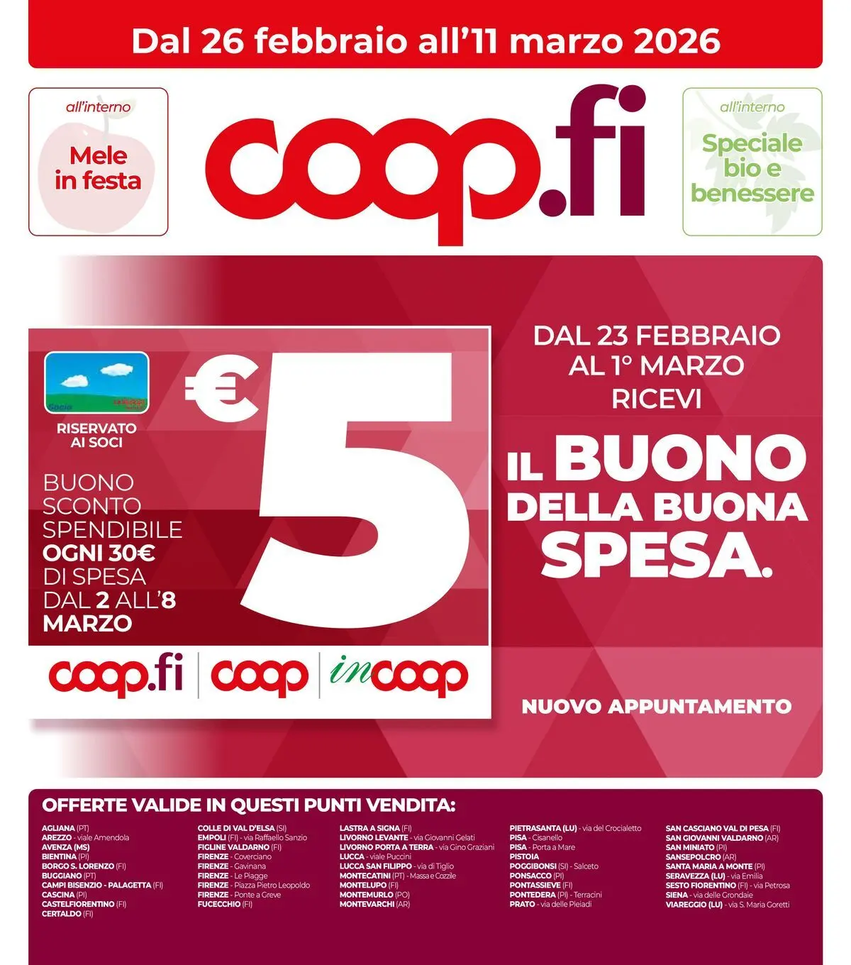 Volantino COOP Anteprima dal ﻿26/02/2026 > NUOVO Promozioni | Pagina: 1 | Prodotti: Mele, Terra